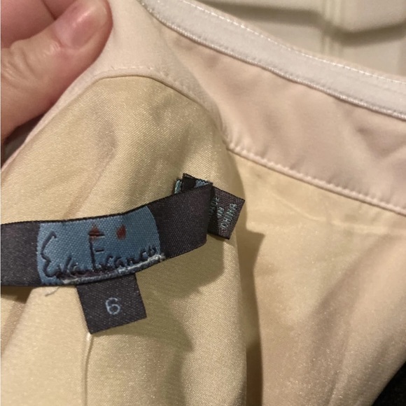 anthropologie eva franco pleated midi dress black white size 6 small - Picture 6 of 7